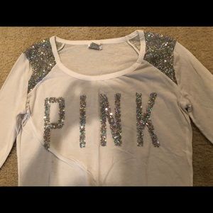 Victoria Secret Pink Bling Long Sleeve Shirt